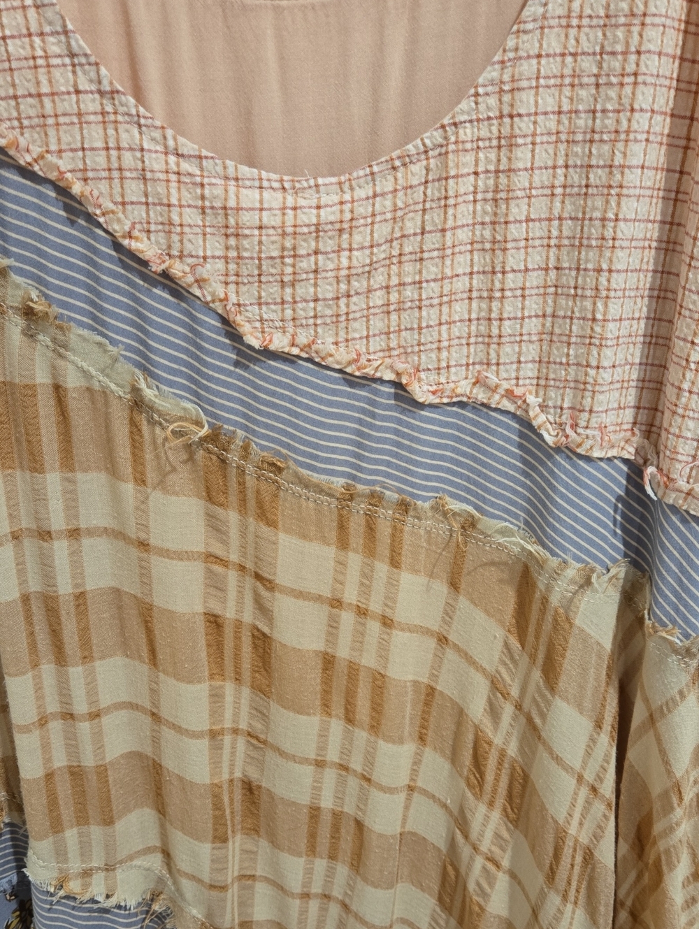 Free People COZY CRAFT Plaid Maxi Dress M - Picture 11 of 11